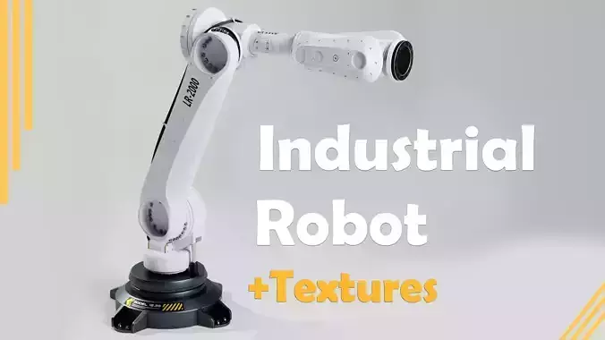 Industrial Robot Low Poly