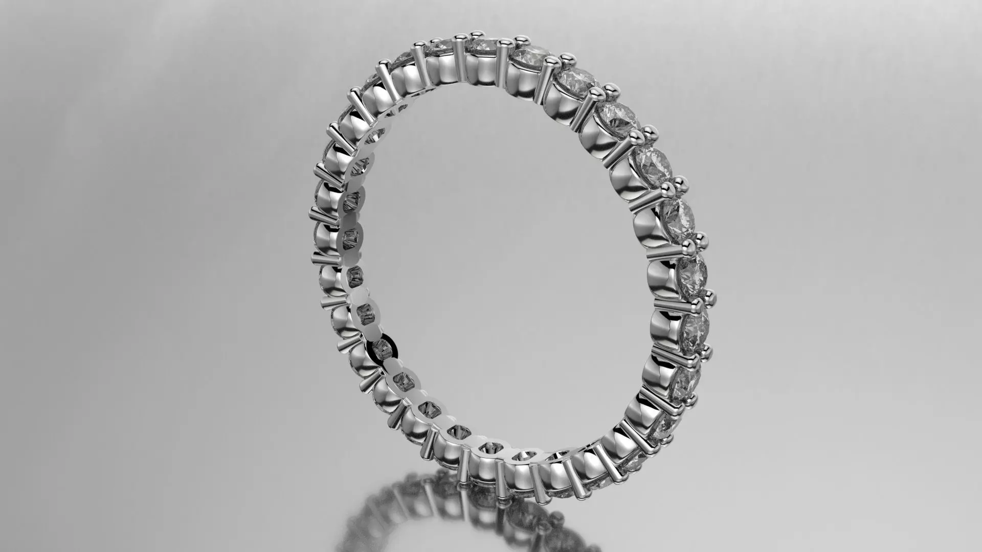 Underbezel Eternity Ring 3D print model_0