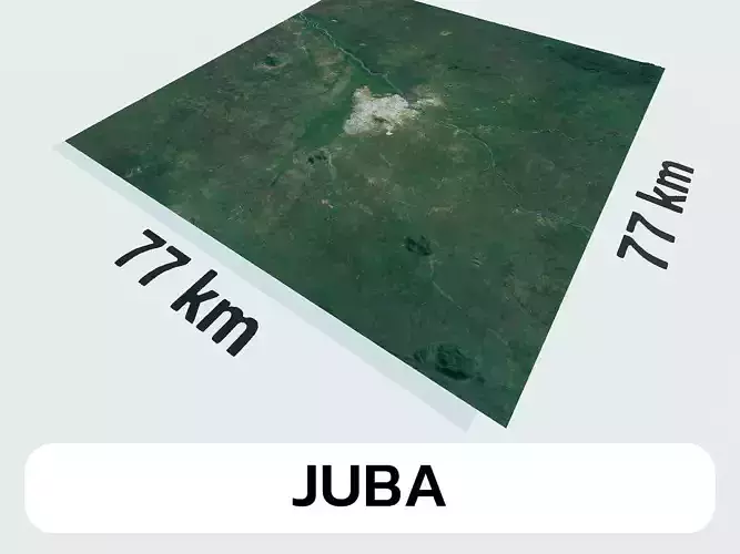 Juba South Sudan City Landscape 3D Model