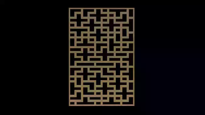 Decorative partition 3D model