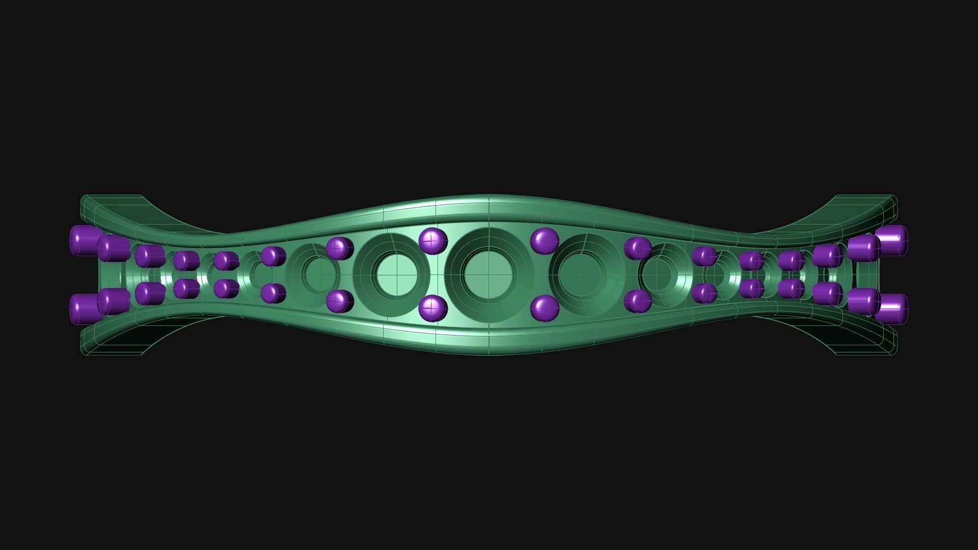 Wavy Ring Gems around 3D print model_3