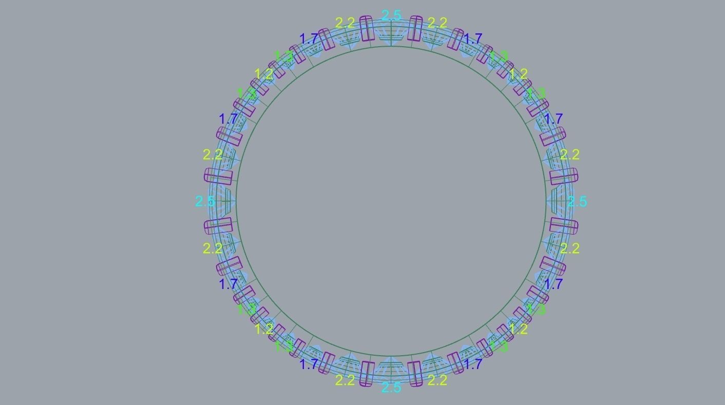 Wavy Ring Gems around 3D print model_2