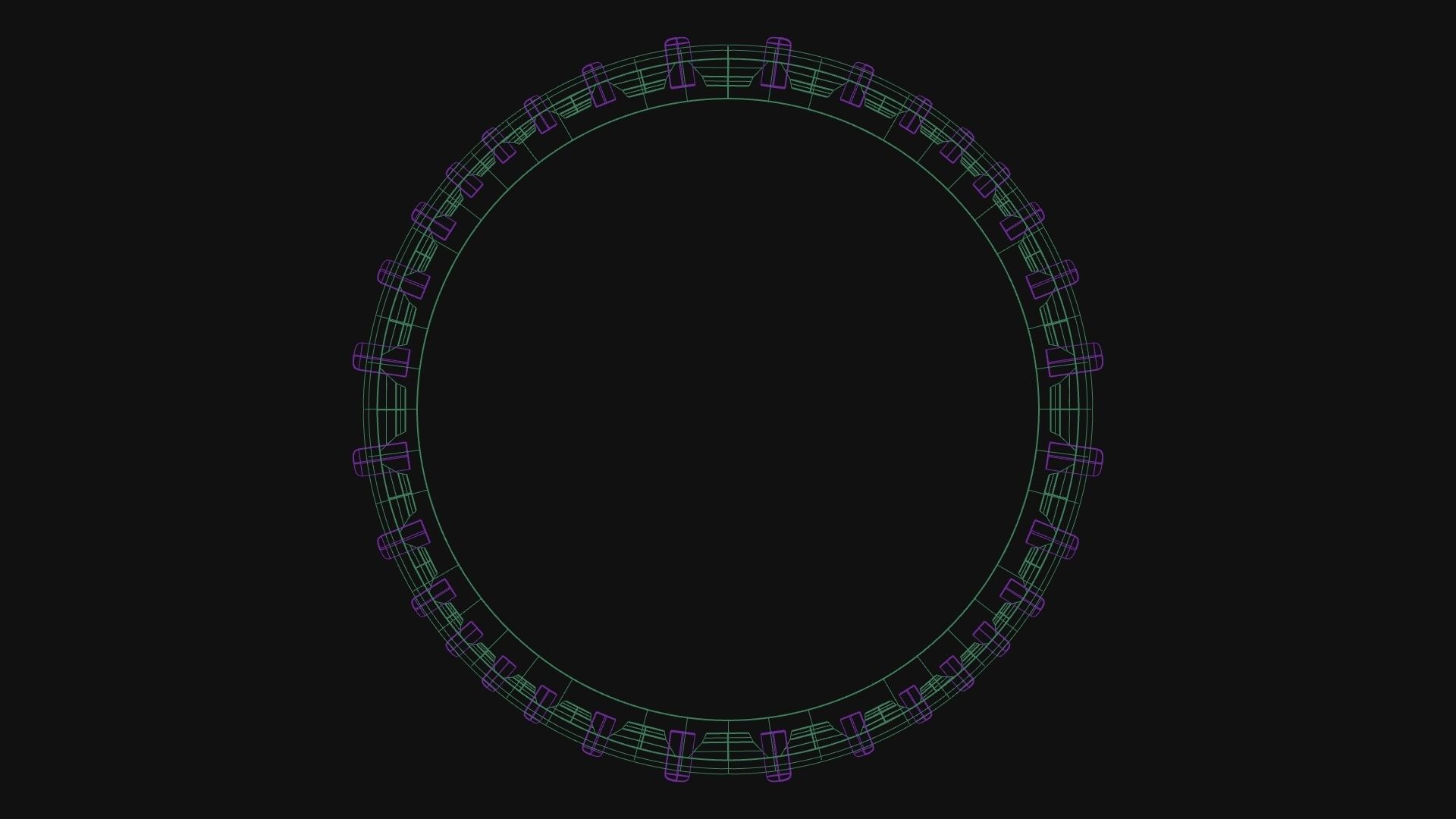 Wavy Ring Gems around 3D print model_4