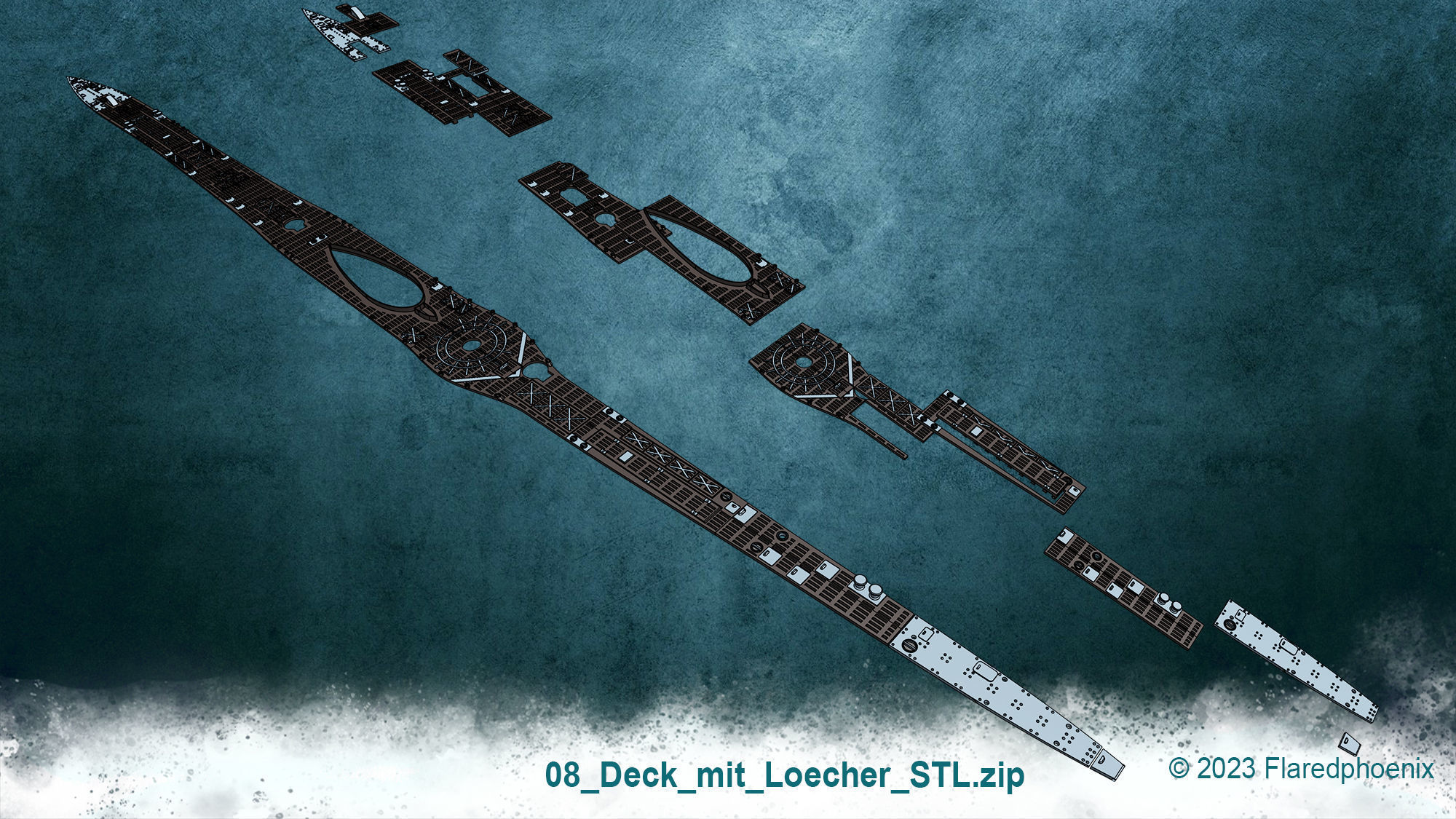 U-Boot TYP VII C 3D print model_26