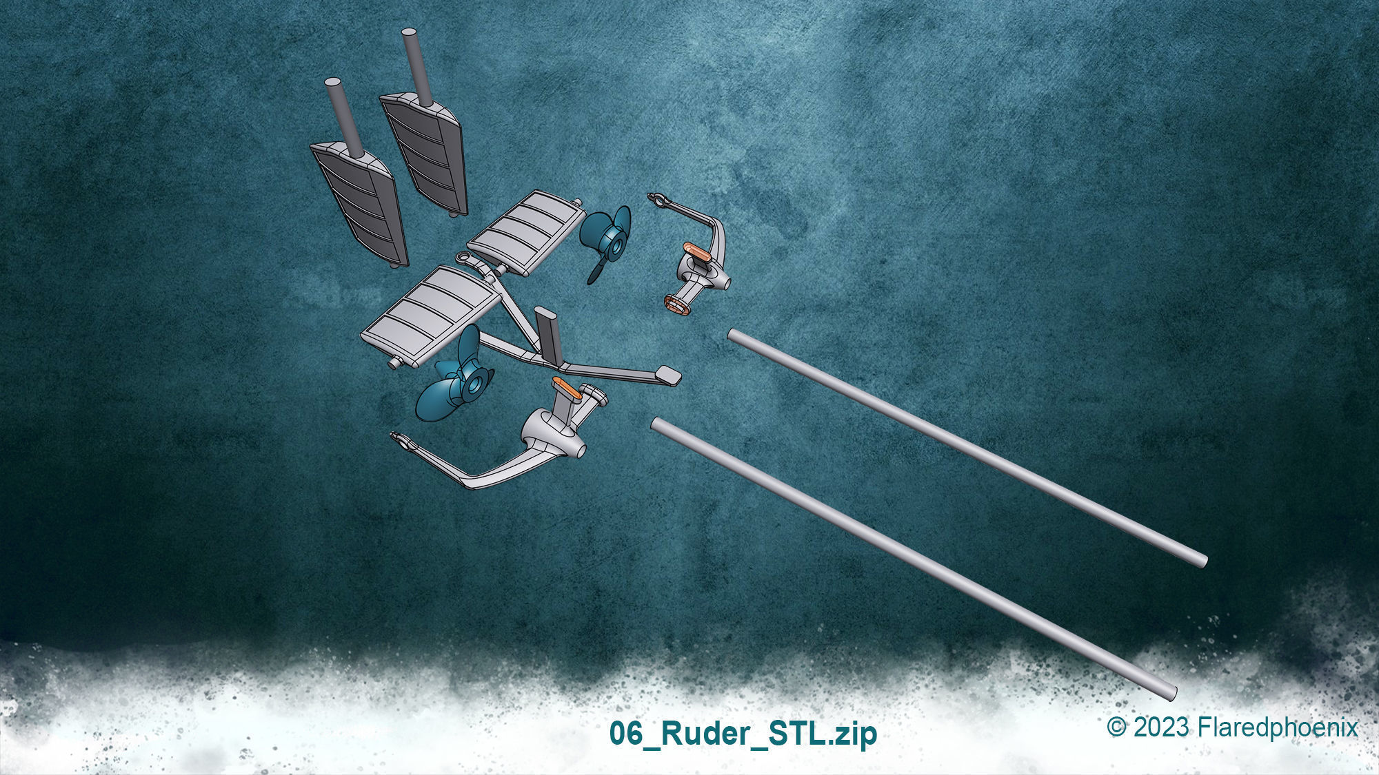 U-Boot TYP VII C 3D print model_23