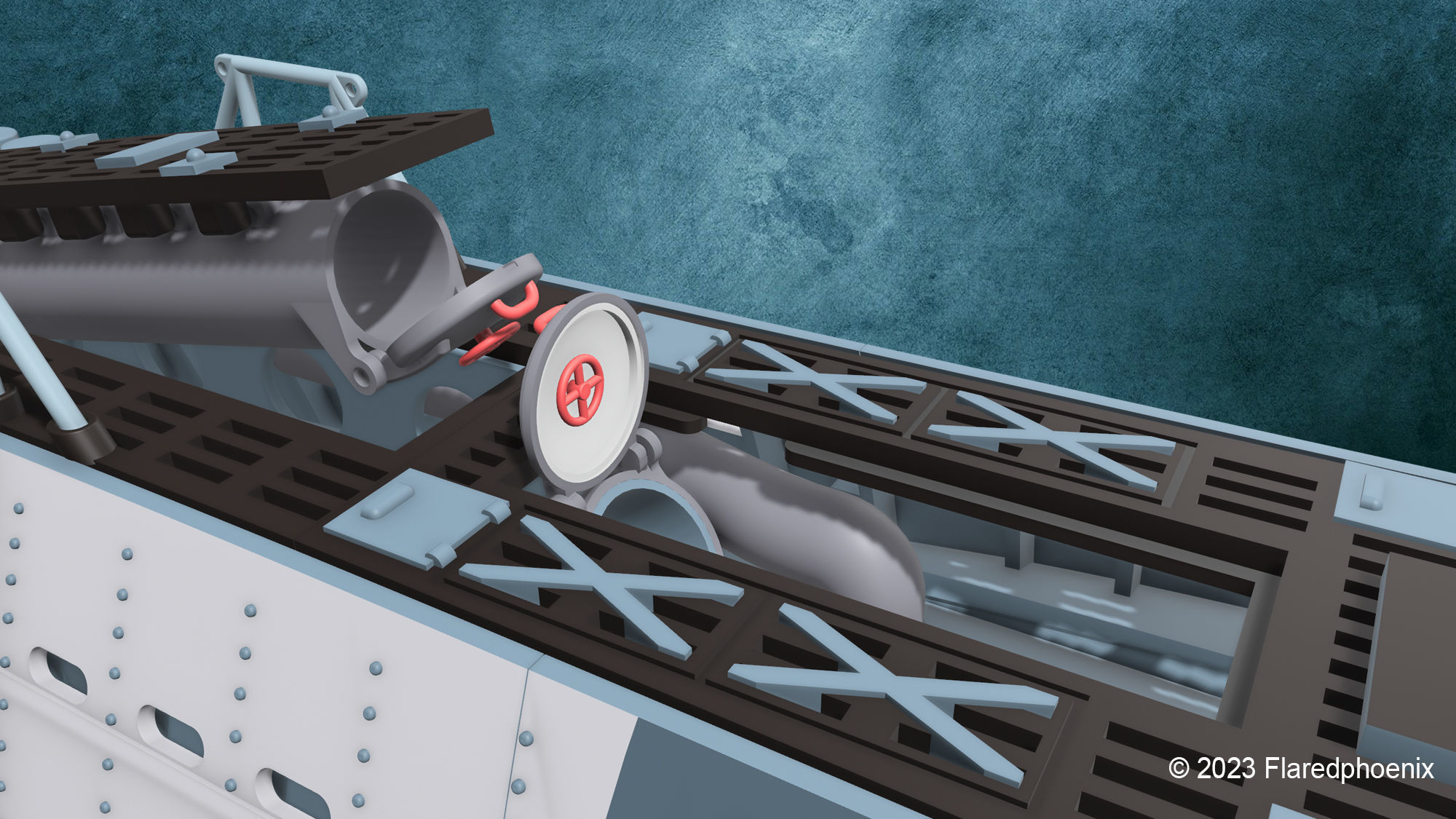 U-Boot TYP VII C 3D print model_9