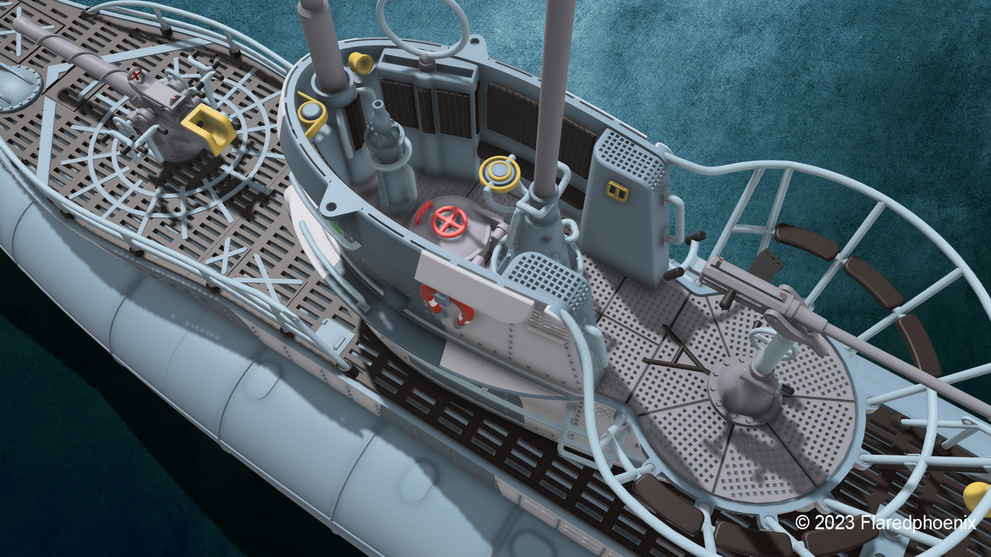 U-Boot TYP VII C 3D print model_4