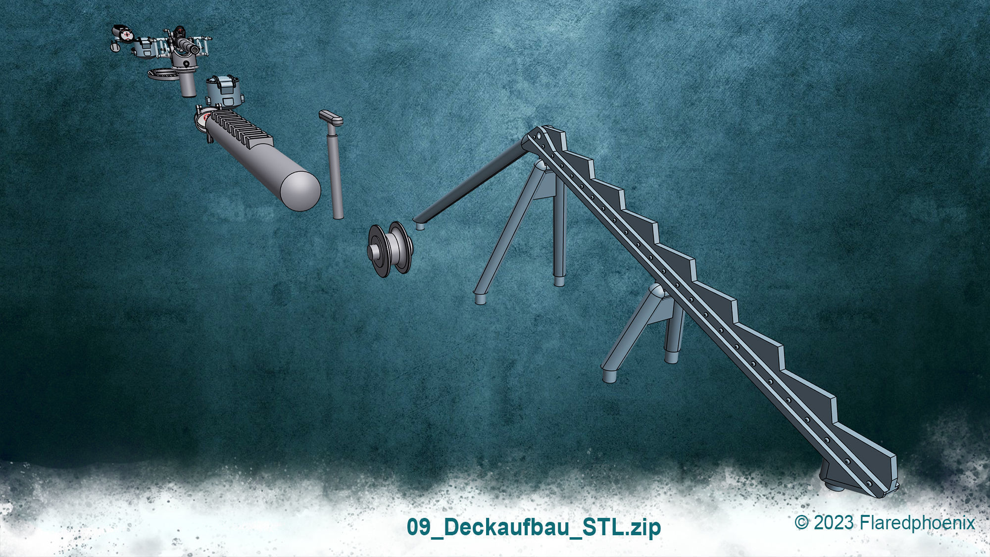 U-Boot TYP VII C 3D print model_27