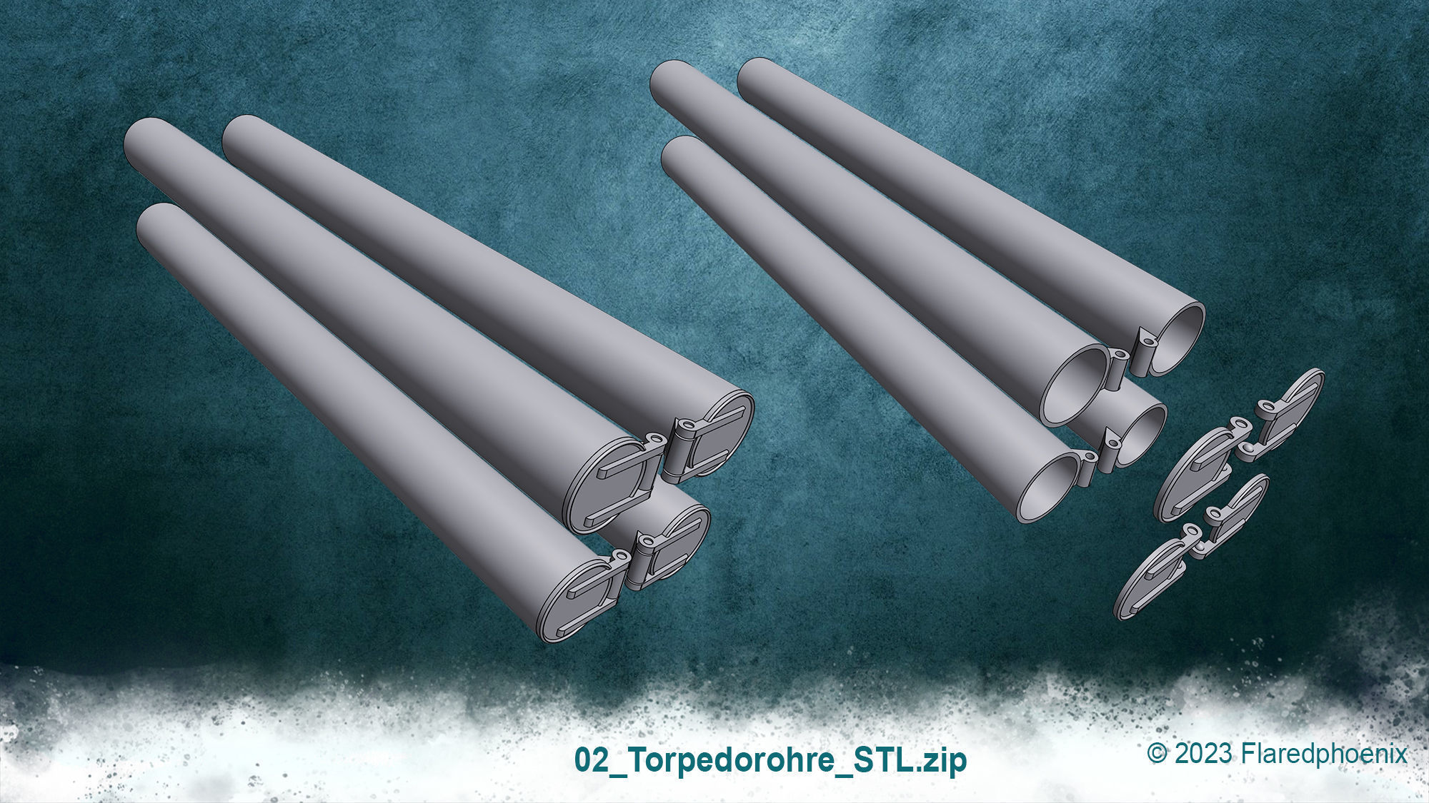 U-Boot TYP VII C 3D print model_18