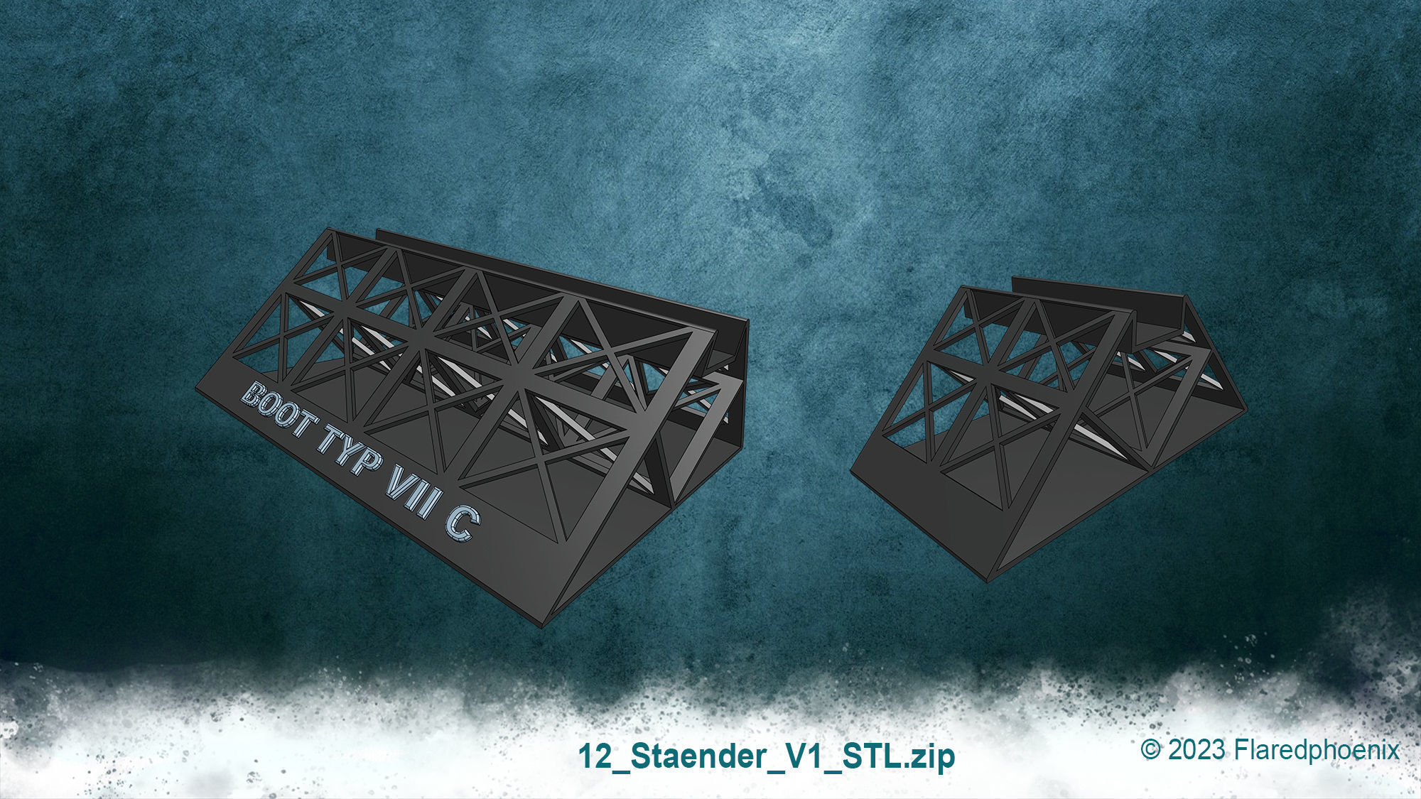 U-Boot TYP VII C 3D print model_30
