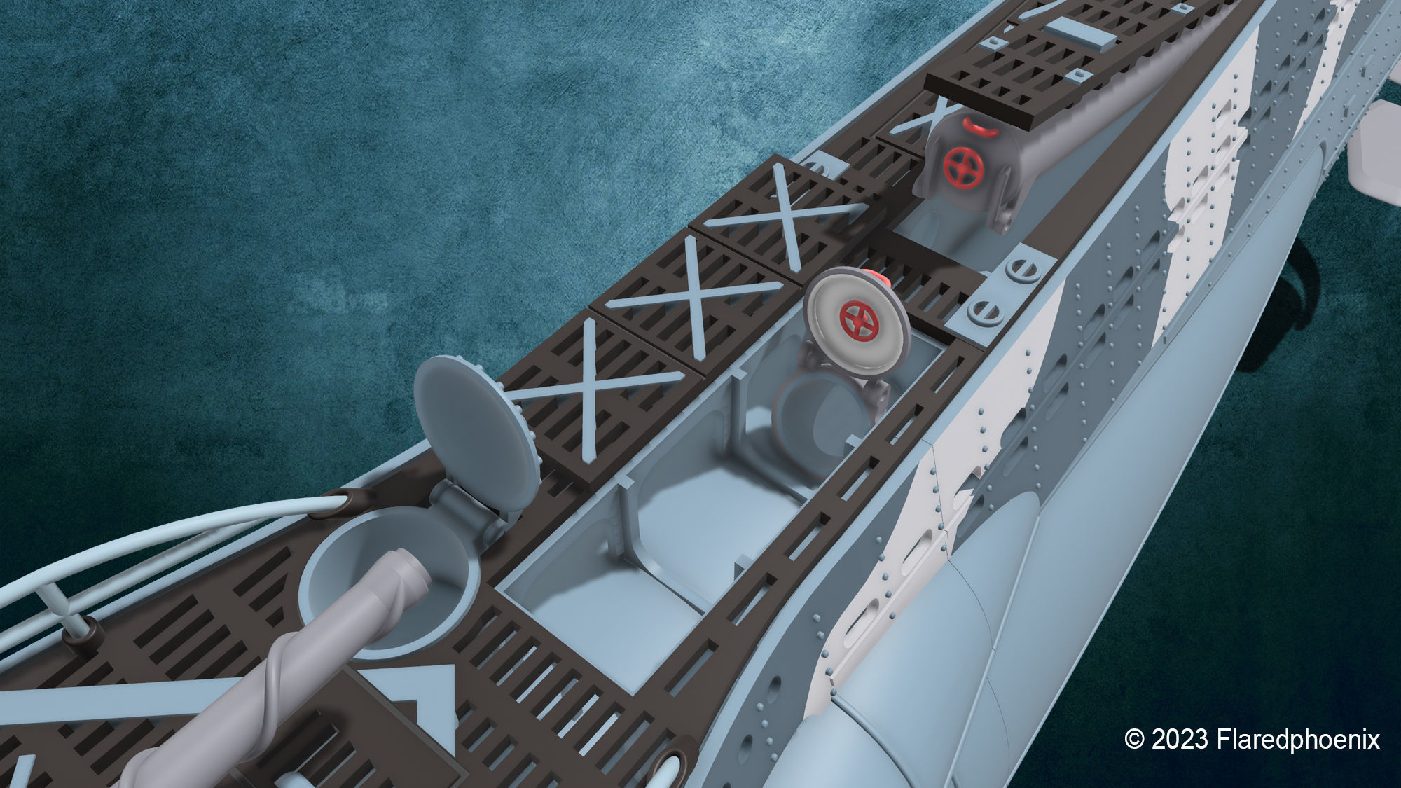 U-Boot TYP VII C 3D print model_11