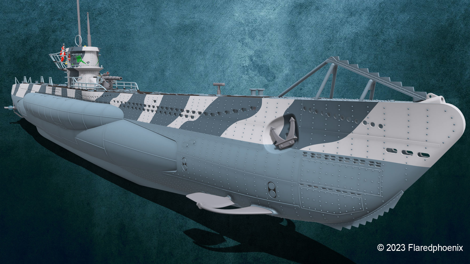 U-Boot TYP VII C 3D print model_2