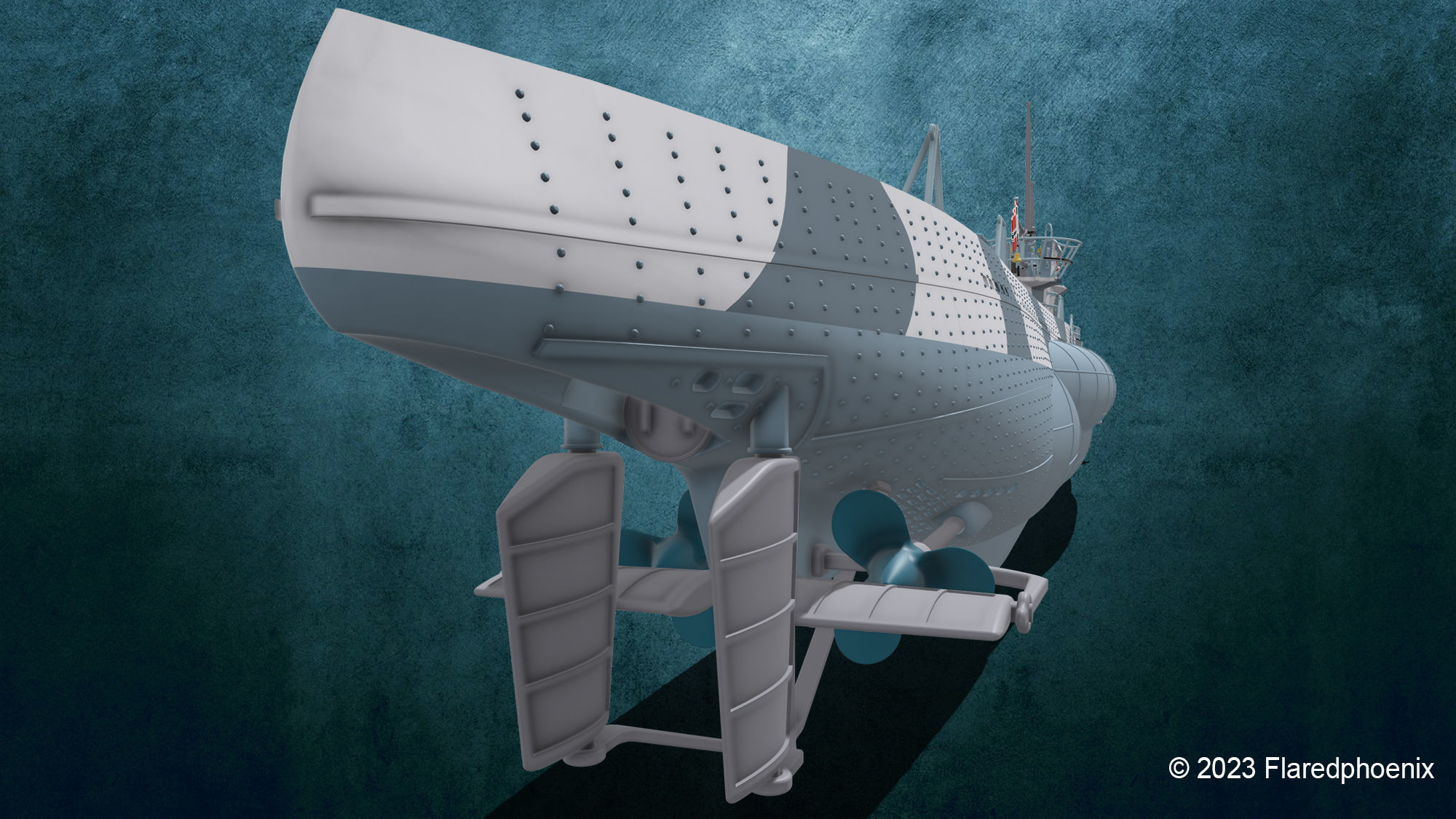 U-Boot TYP VII C 3D print model_6