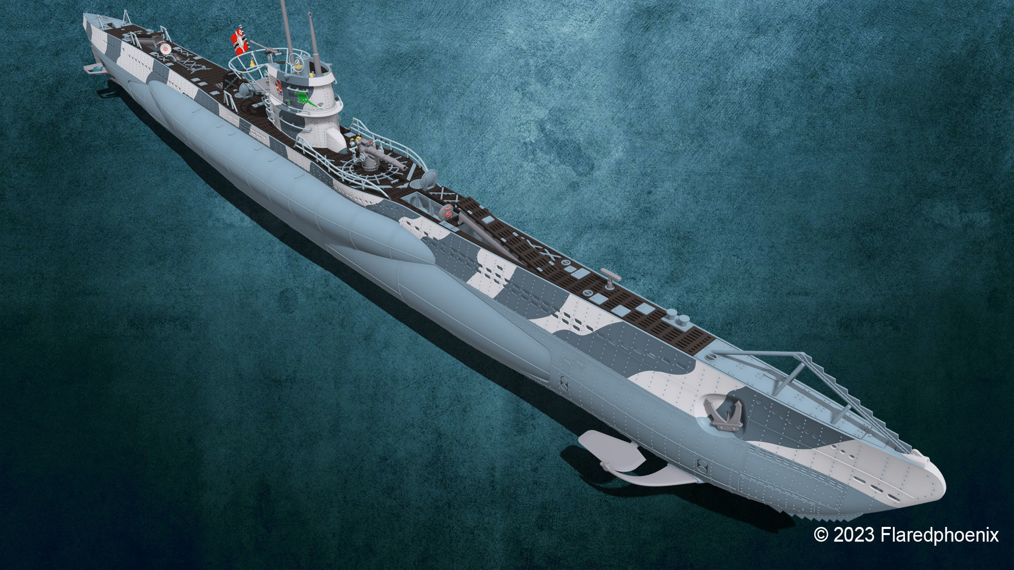 U-Boot TYP VII C 3D print model_8