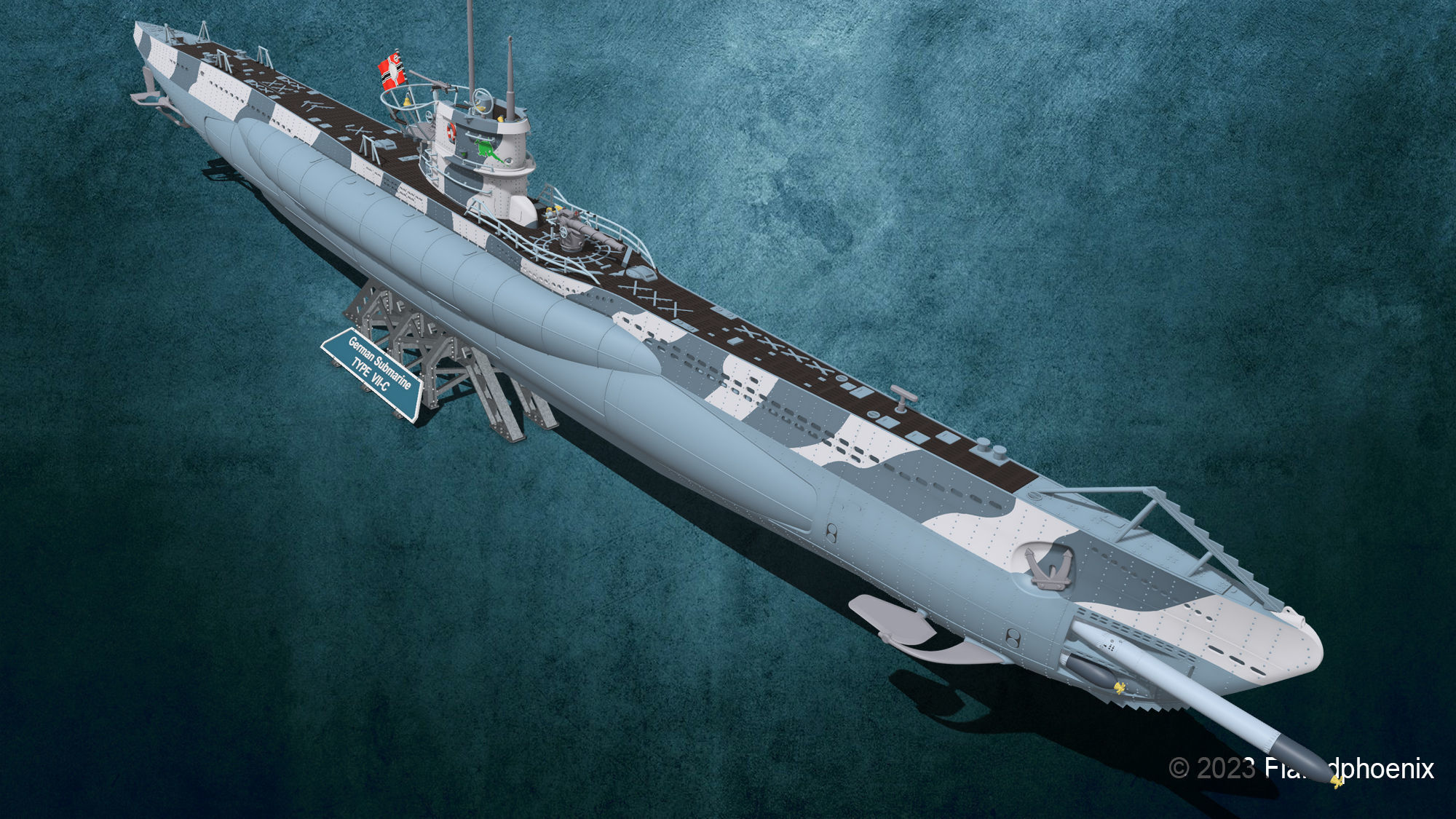 U-Boot TYP VII C 3D print model_1