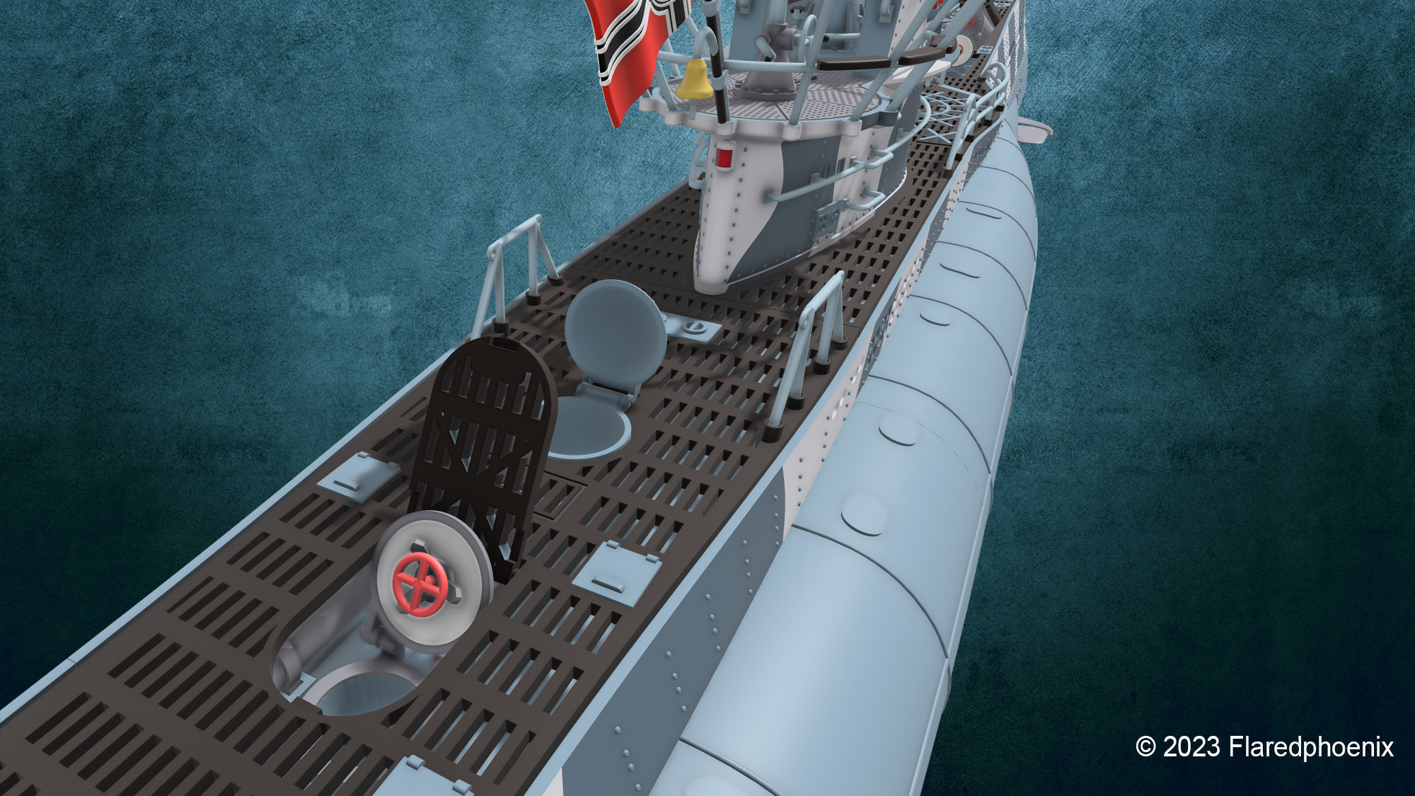 U-Boot TYP VII C 3D print model_10