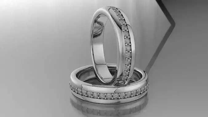 Wide Wedding Band Eternity