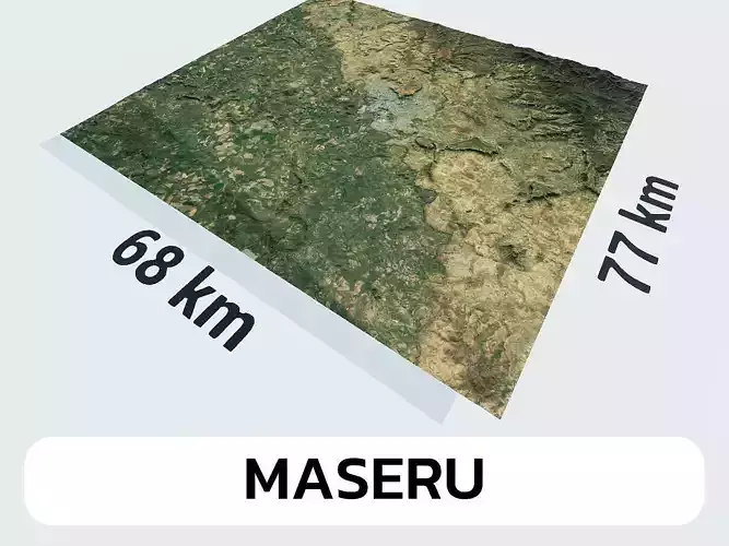 Maseru Lesotho City Landscape 3D Model
