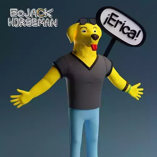 Mr Peanutbutter from Bojack Horseman 3D print model