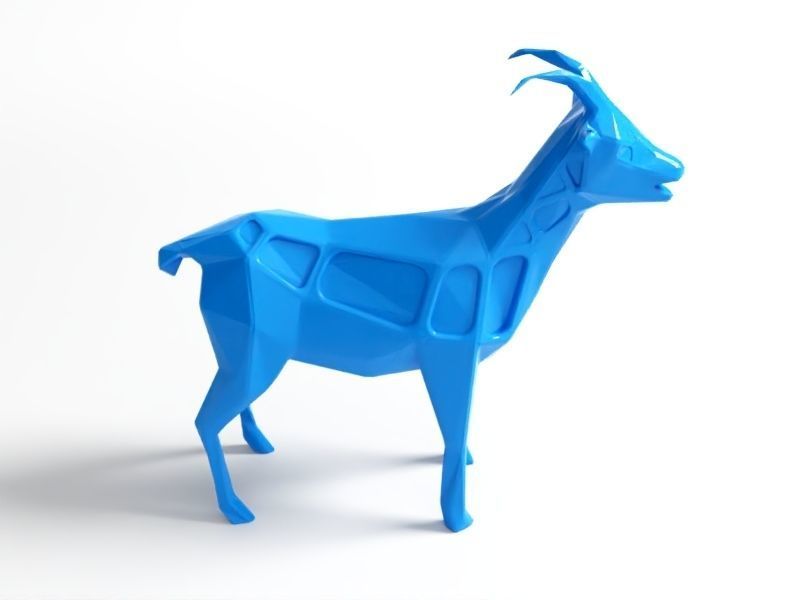 Polygon Goat 3D print model_4