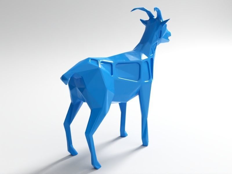 Polygon Goat 3D print model_3