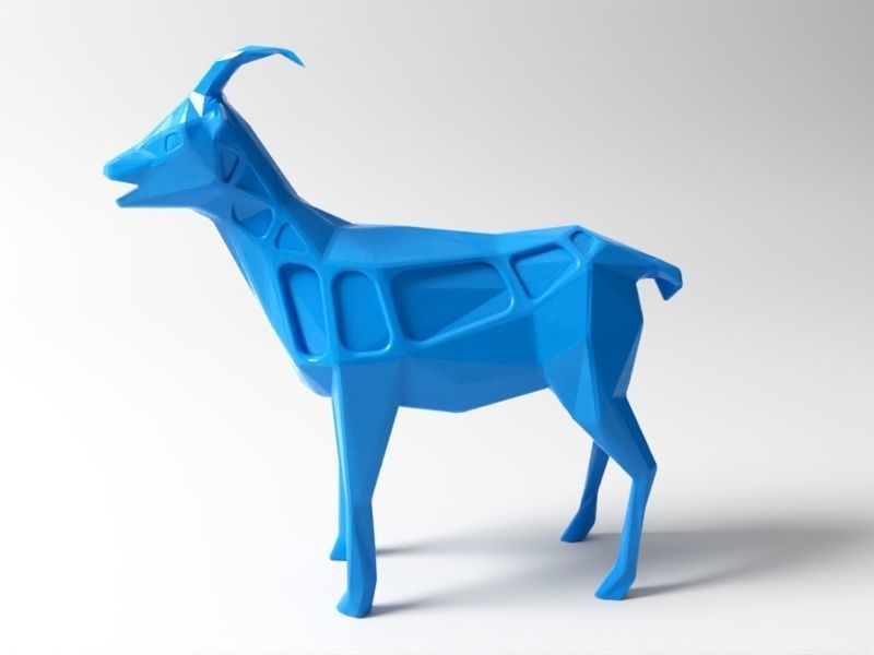 Polygon Goat 3D print model_1