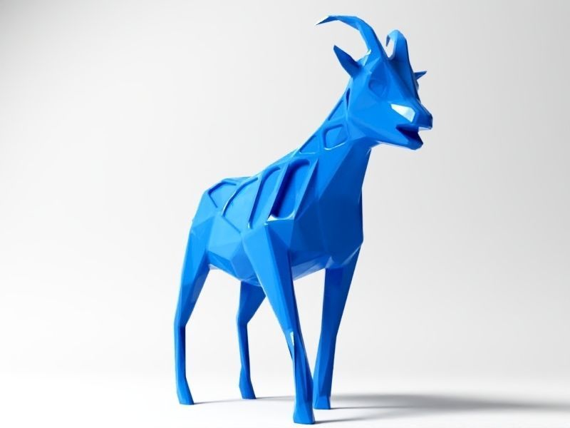 Polygon Goat  3D print model_5