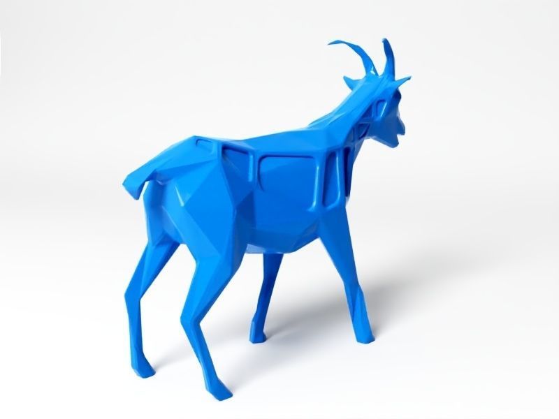 Polygon Goat  3D print model_3