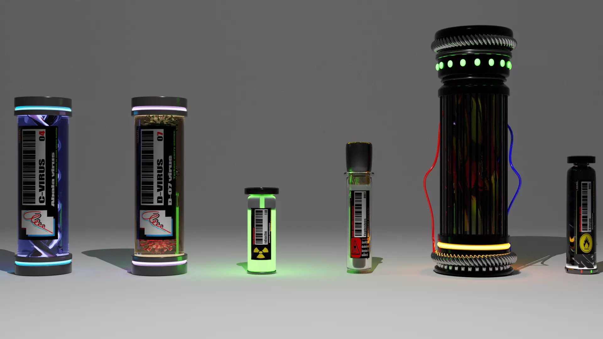 chemicals and viruses 3D model_0