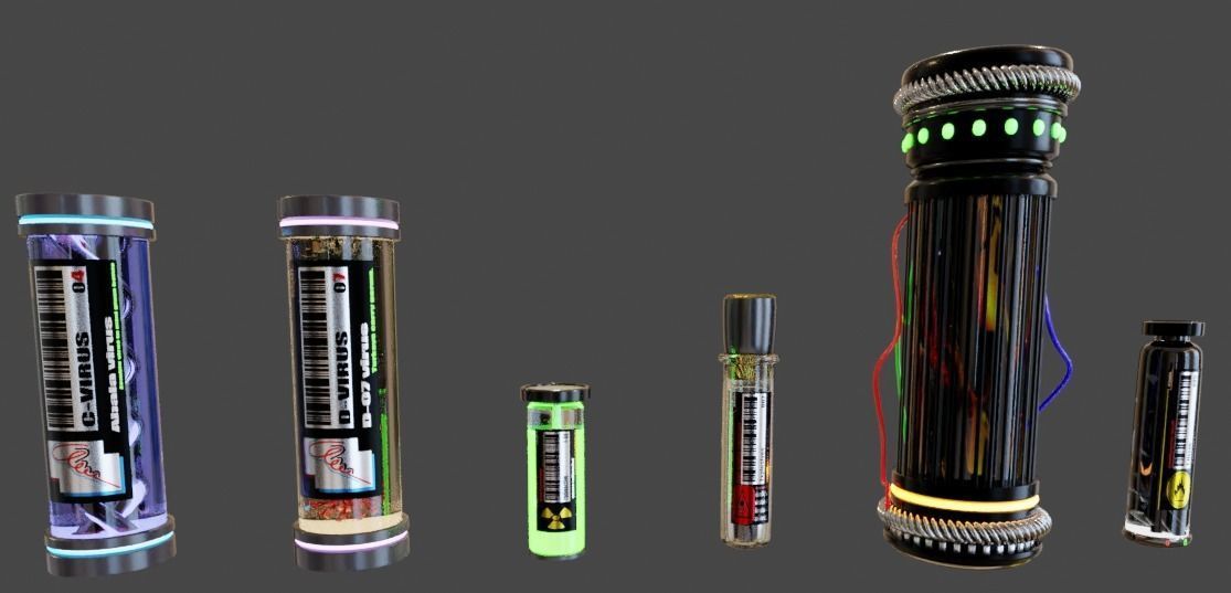 chemicals and viruses 3D model_1