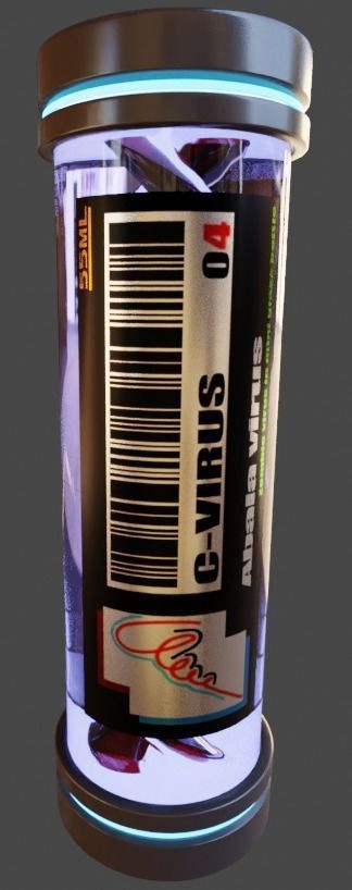 chemicals and viruses 3D model_2