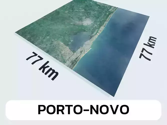 Porto-Novo Benin City Landscape 3D Model