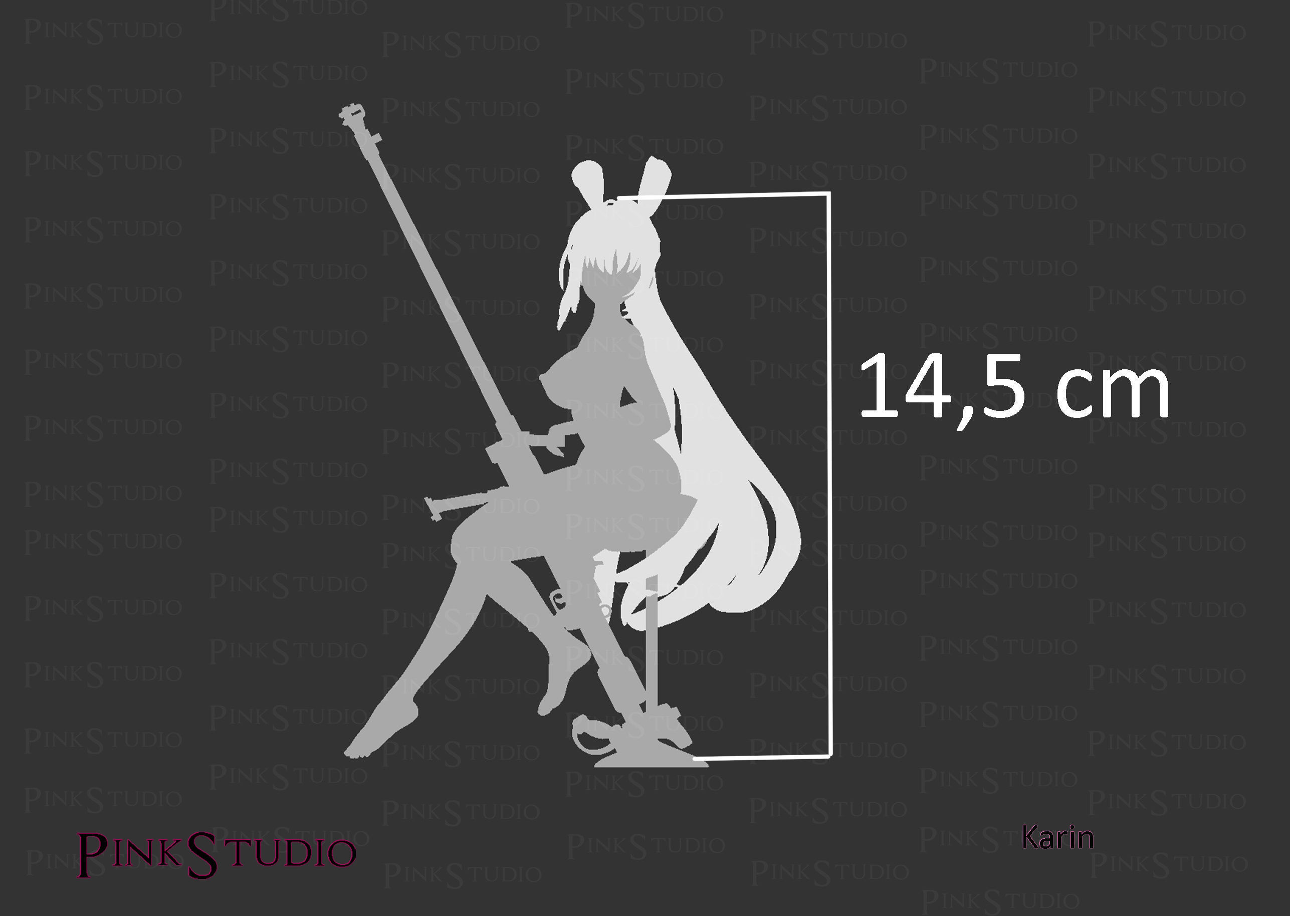 Blue archive - karin 3D print model_15