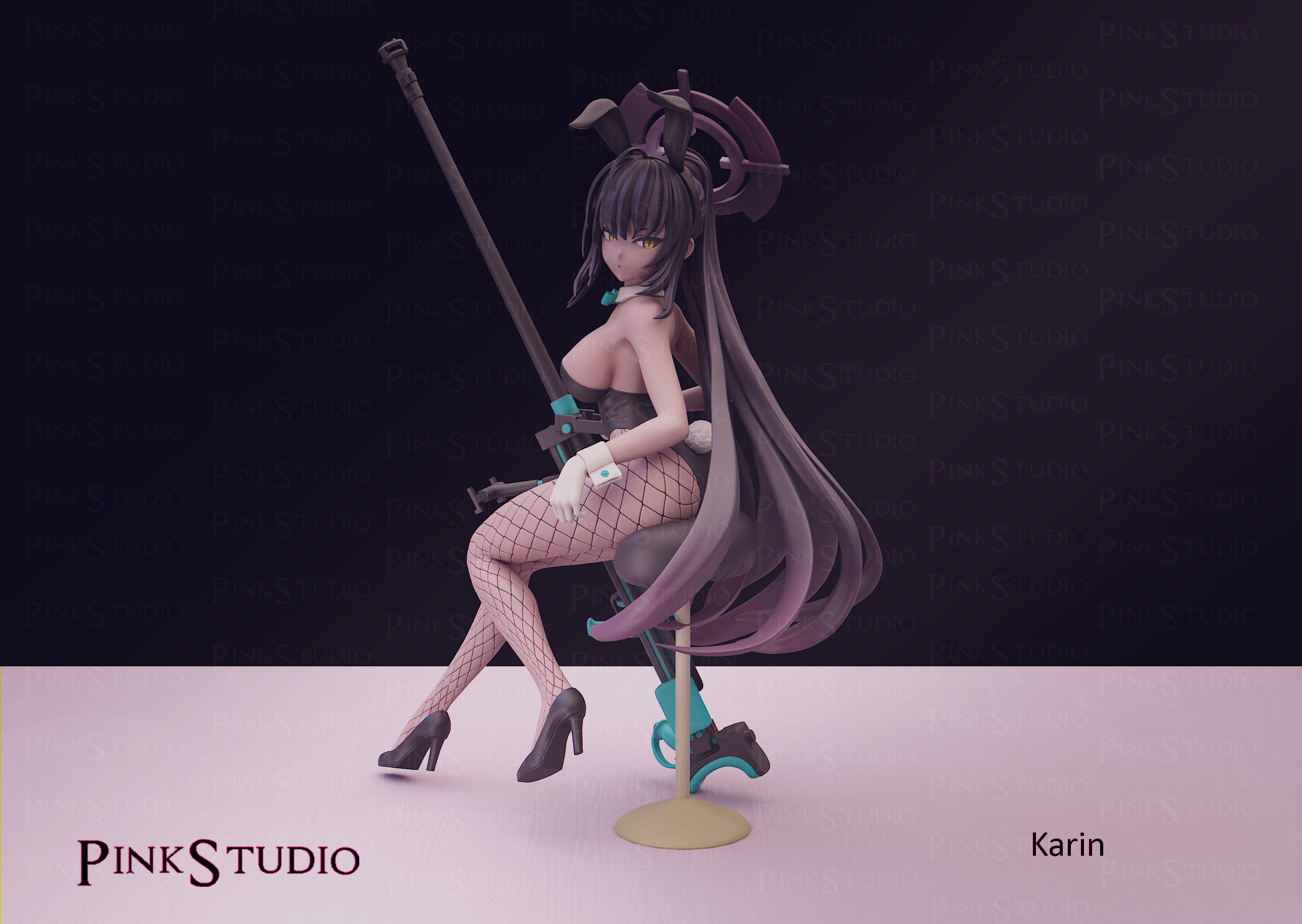 Blue archive - karin 3D print model_2