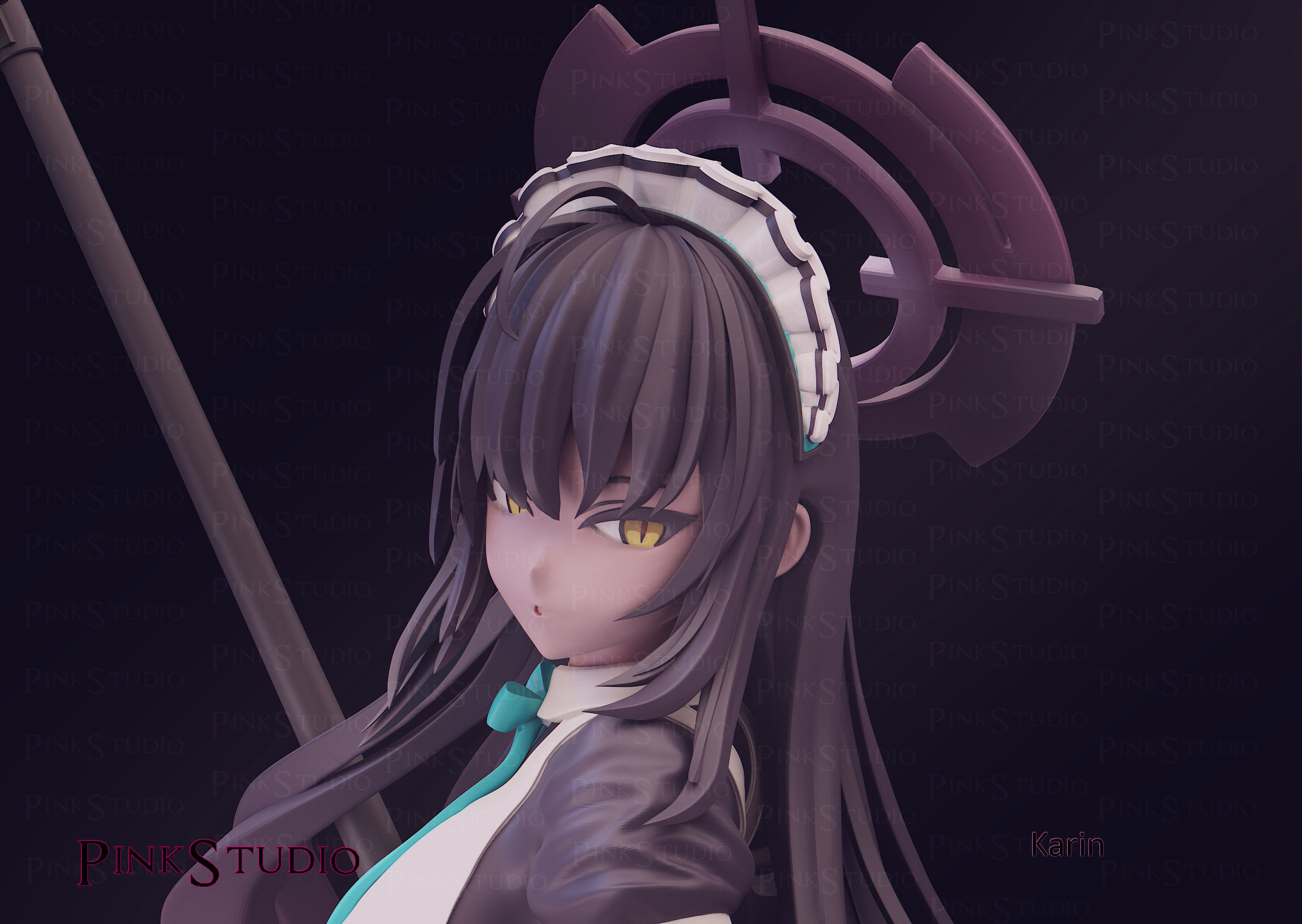 Blue archive - karin 3D print model_10