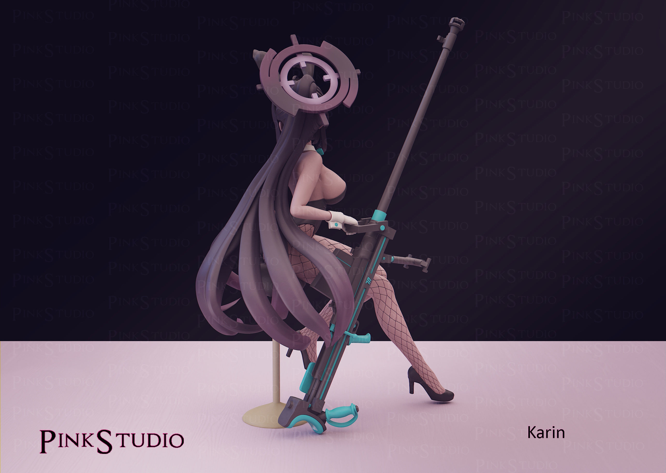 Blue archive - karin 3D print model_8