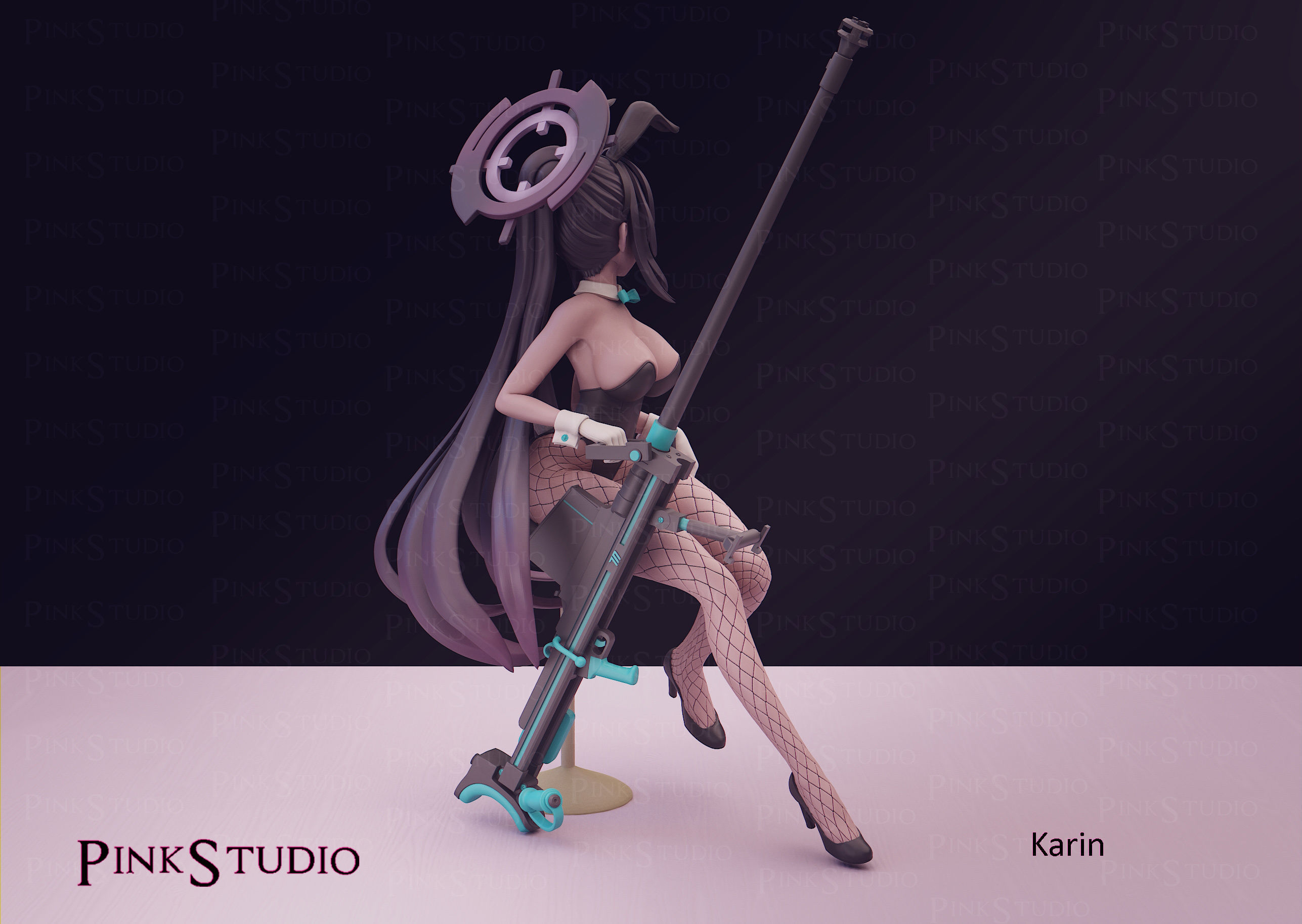 Blue archive - karin 3D print model_6