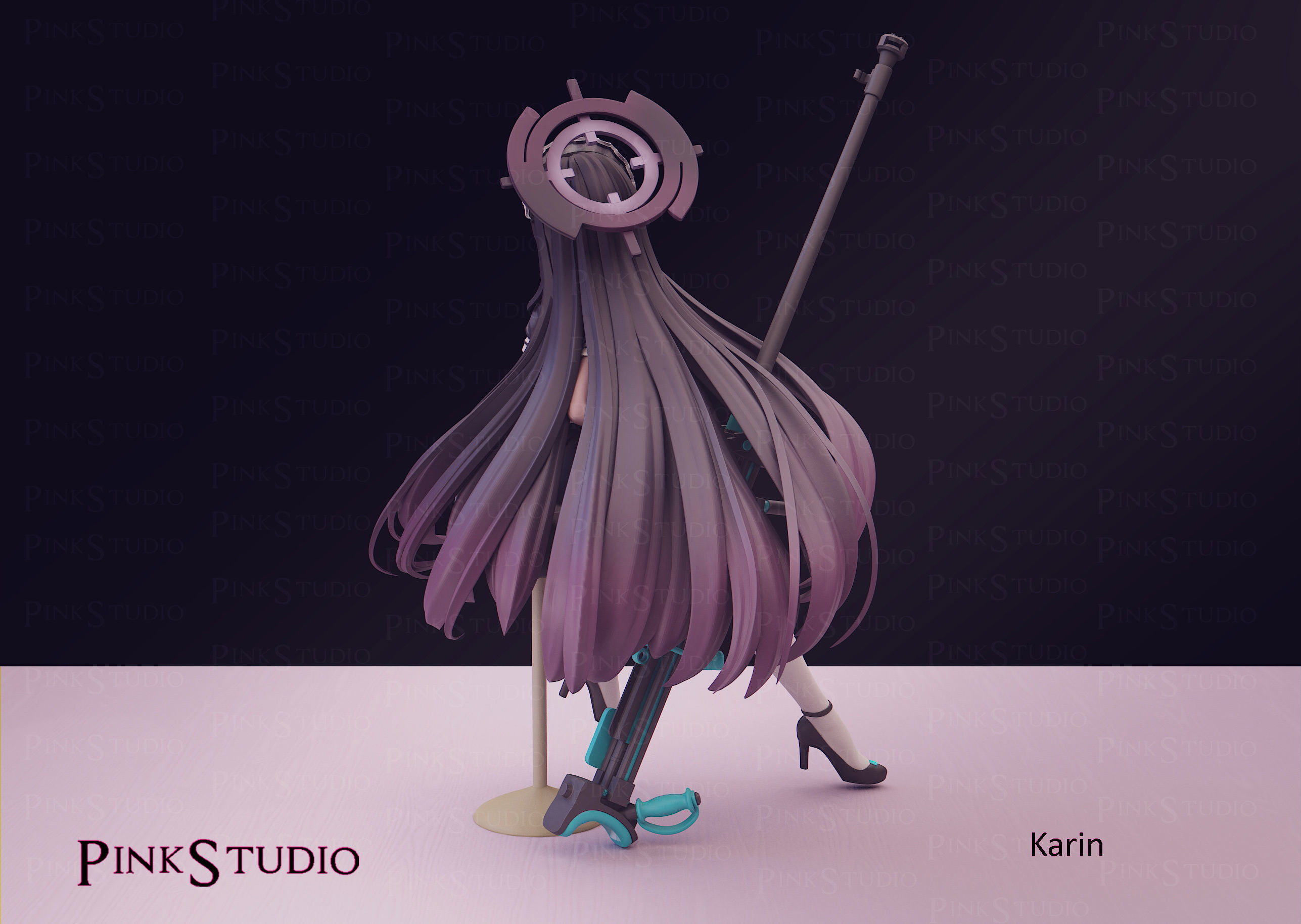 Blue archive - karin 3D print model_7
