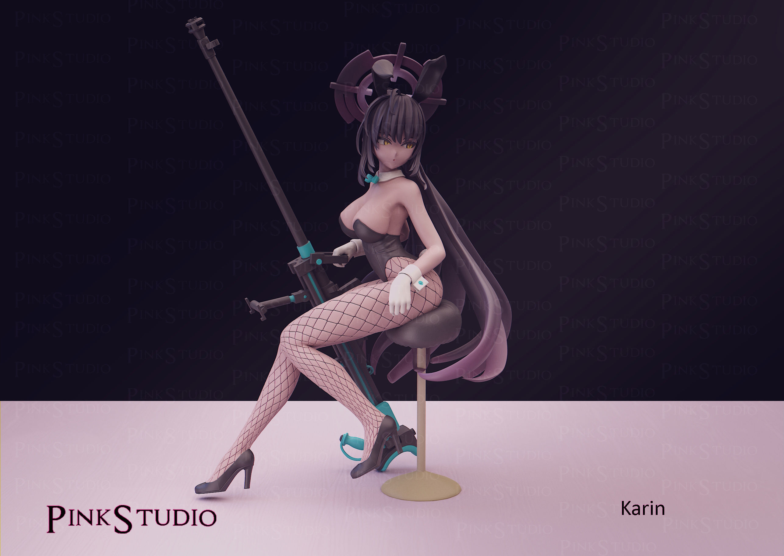 Blue archive - karin 3D print model_4