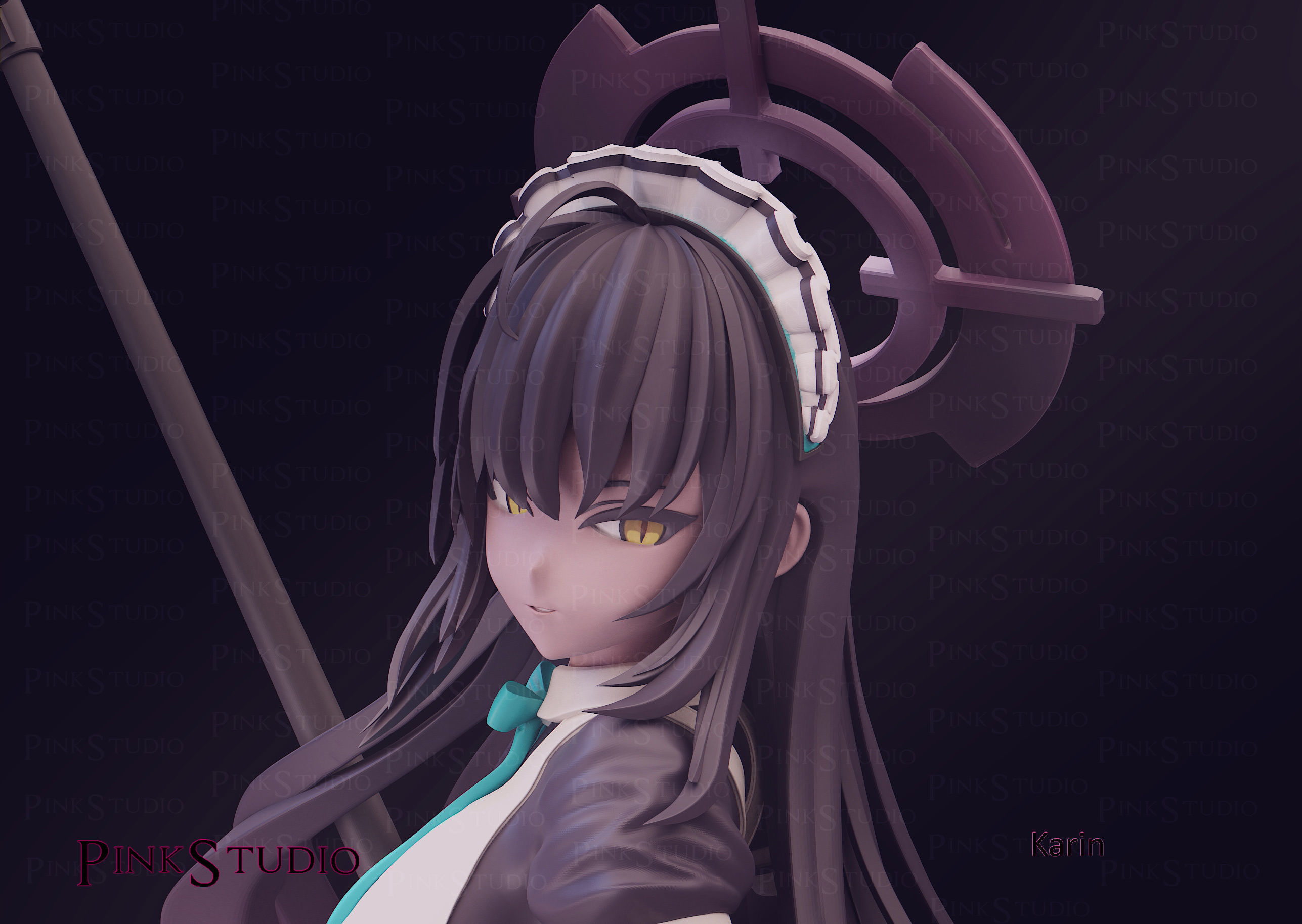 Blue archive - karin 3D print model_11