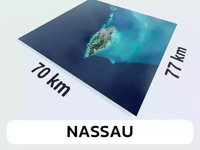 Nassau The Bahamas City Landscape 3D Model