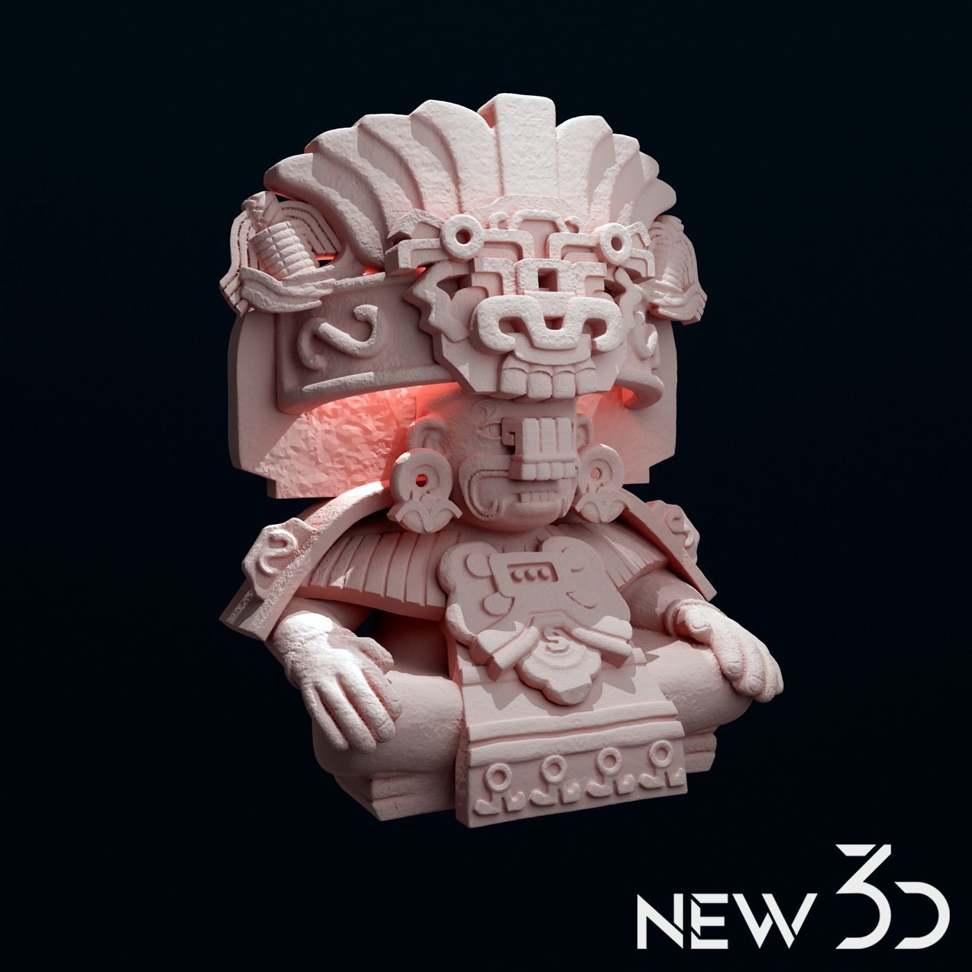 Dios Cocijo Cultura Zapoteca 3D print model_2