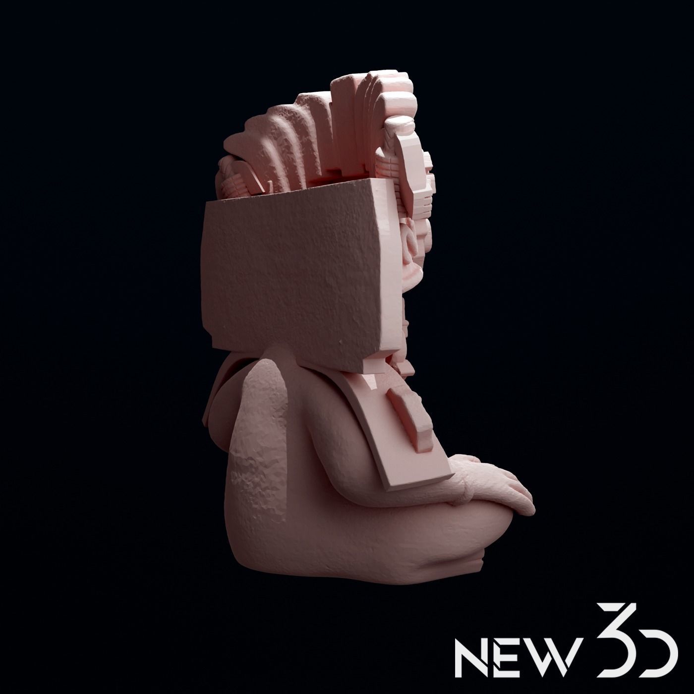 Dios Cocijo Cultura Zapoteca 3D print model_3