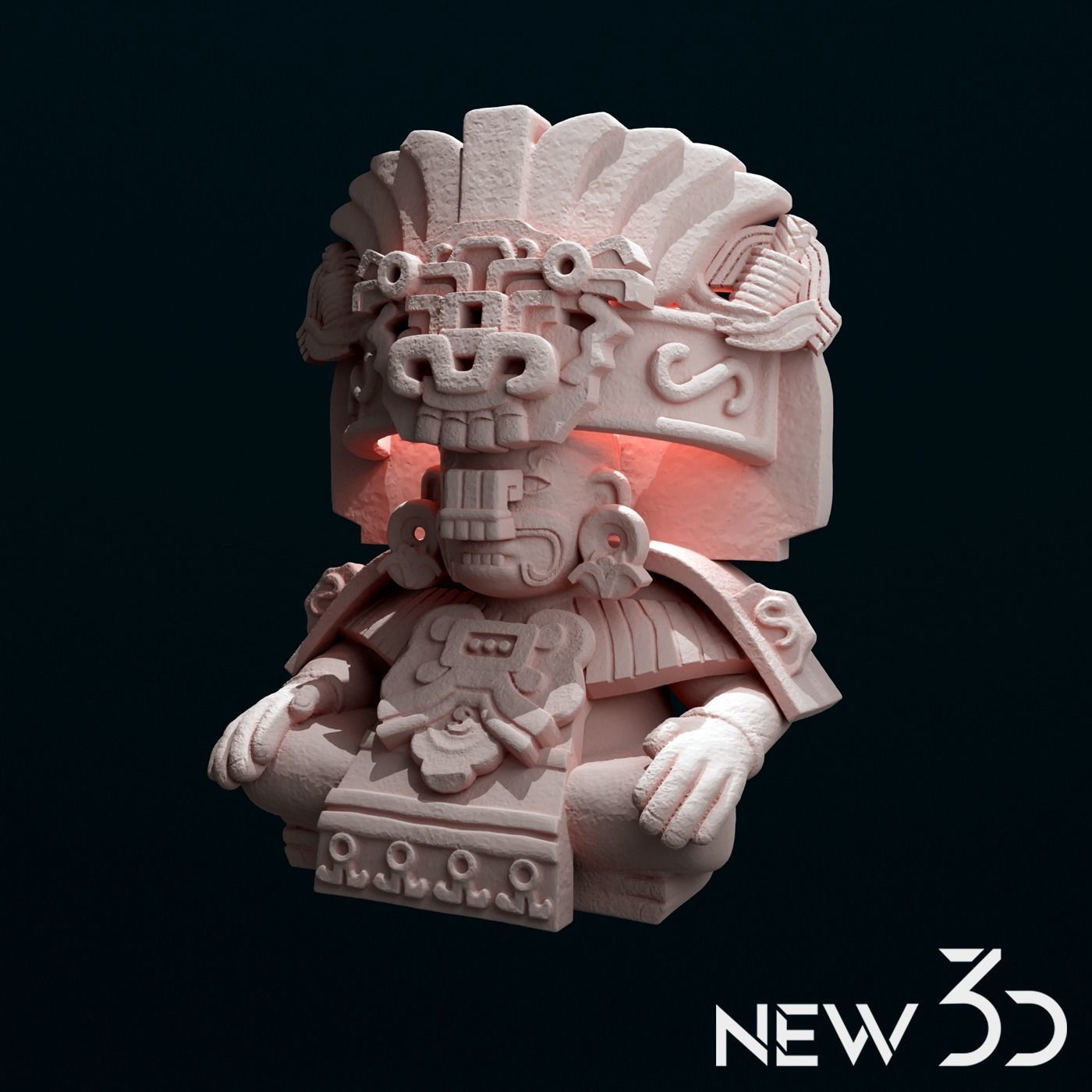 Dios Cocijo Cultura Zapoteca 3D print model_1