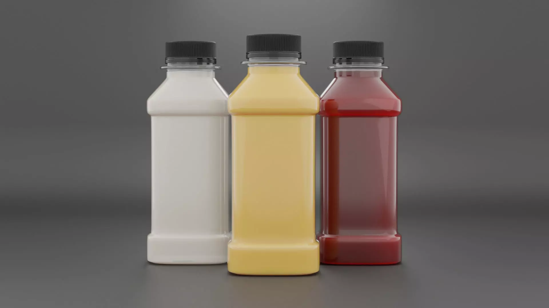 Plastic Juice bottle 3D model_0