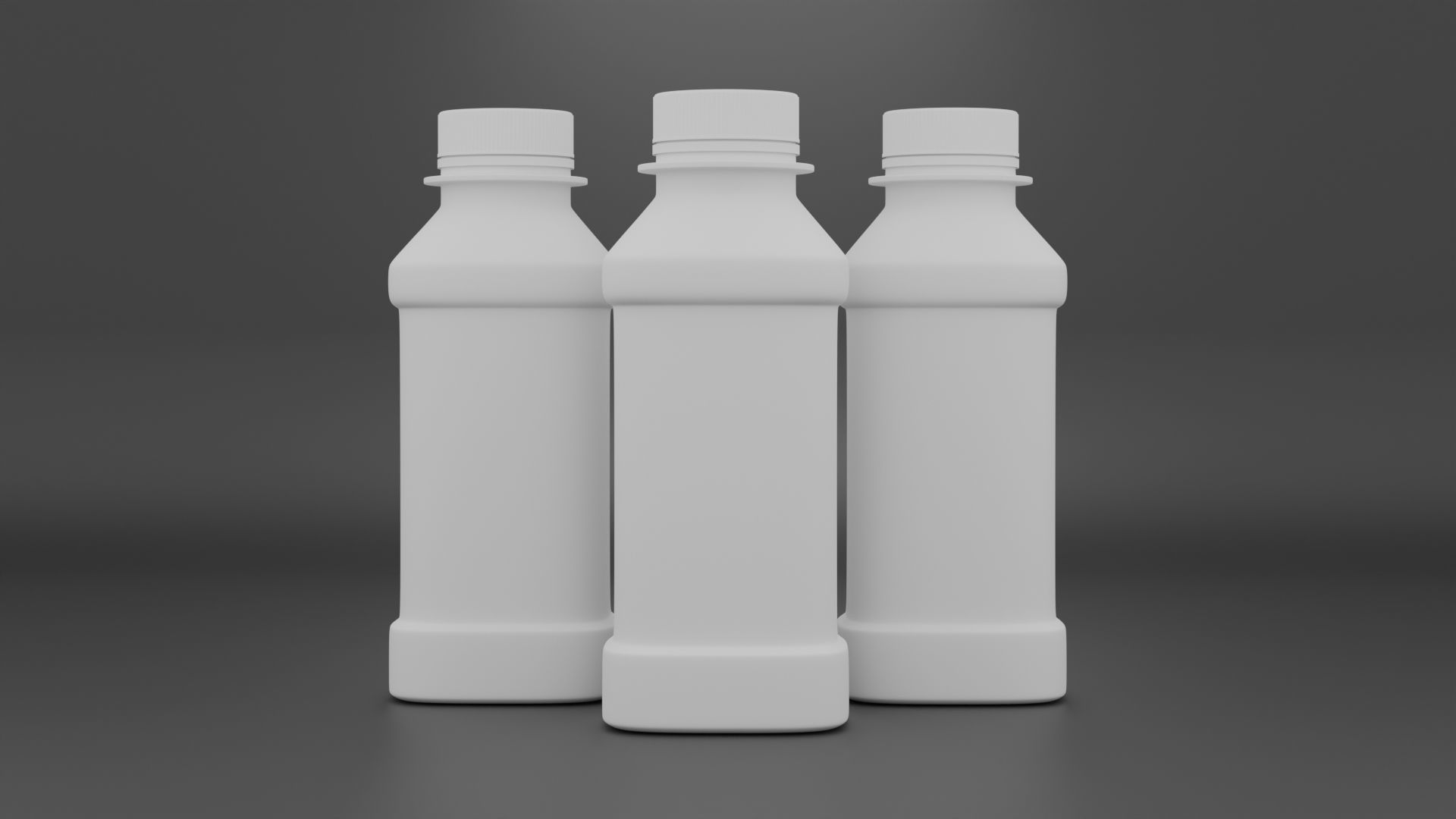 Plastic Juice bottle 3D model_3