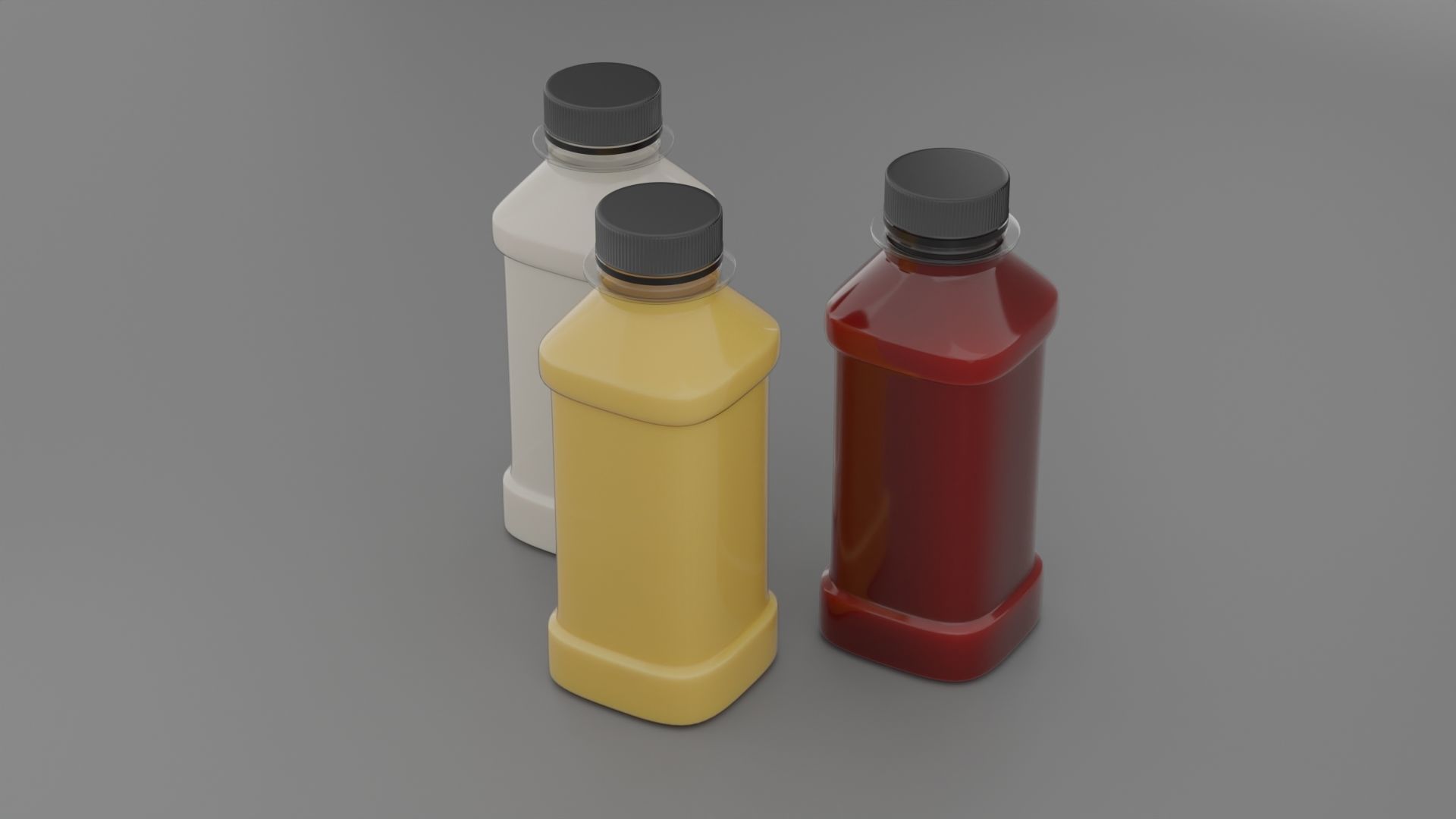 Plastic Juice bottle 3D model_1