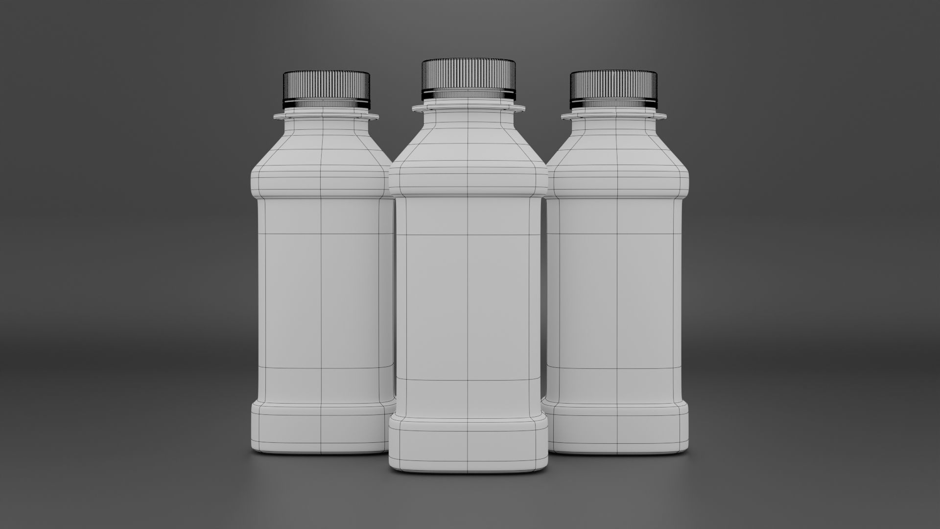 Plastic Juice bottle 3D model_2