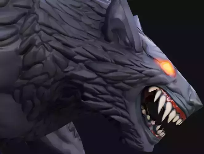 Stylized Werewolf 03 Low-poly 3D model