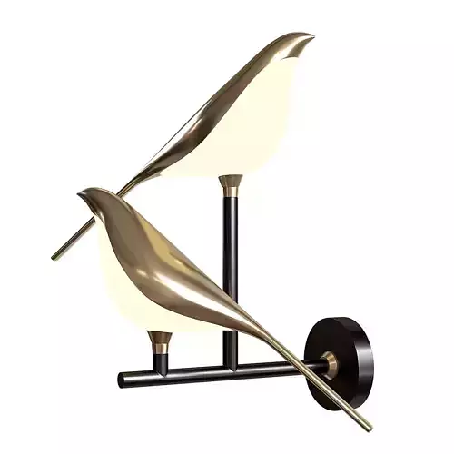 Two birds lamp 3D model